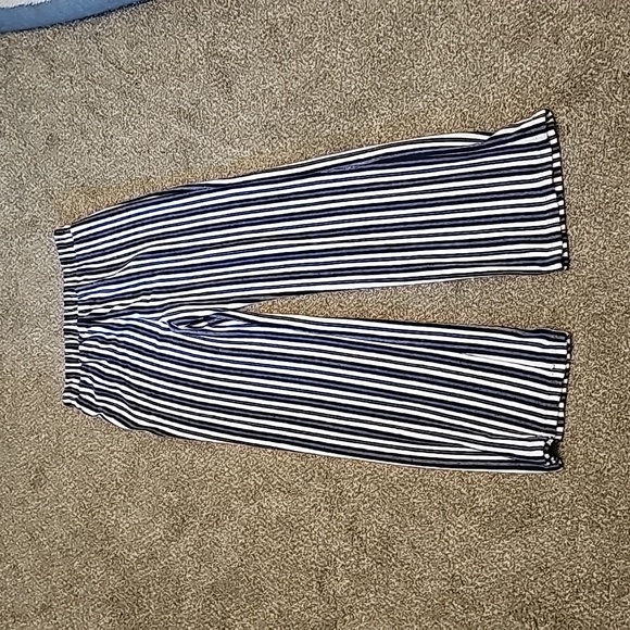 Monrow Stripe Pull On Terry Pants Size Small - Picture 4 of 4